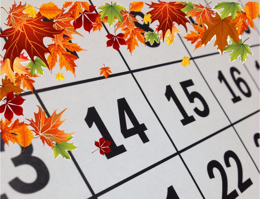 Autumn Calendar Fall Planning